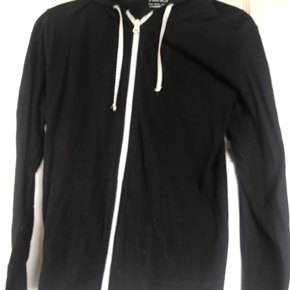 Black zip up hoodie